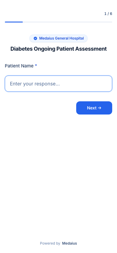 Mobile Responsive Patient Form Layout